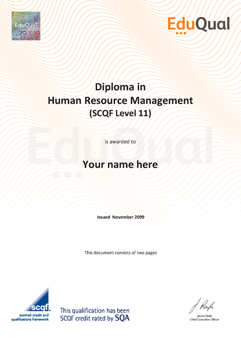 SCQF L11 HRM Certificate Sample Page 1 476x673 